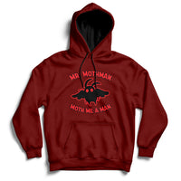 Mothman Cryptid Cryptozoology American Flag 1 Hoodie - Wonder Print Shop