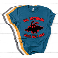 Mothman Cryptid Cryptozoology American Flag 1 T Shirt - Wonder Print Shop