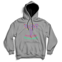 Retro Holiday Lights And Abortion Rights Pro Choice Feminist Hoodie - Wonder Print Shop