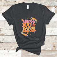 Happy 100th Day Of School Teacher Kids 100 Days Rainbow T Shirt - Wonder Print Shop