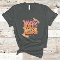 Happy 100th Day Of School Teacher Kids 100 Days Rainbow T Shirt - Wonder Print Shop