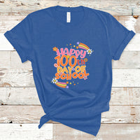 Happy 100th Day Of School Teacher Kids 100 Days Rainbow T Shirt - Wonder Print Shop