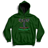 Retro Holiday Lights And Abortion Rights Pro Choice Feminist Hoodie - Wonder Print Shop
