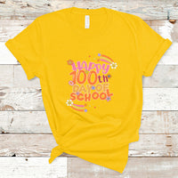 Happy 100th Day Of School Teacher Kids 100 Days Rainbow T Shirt - Wonder Print Shop