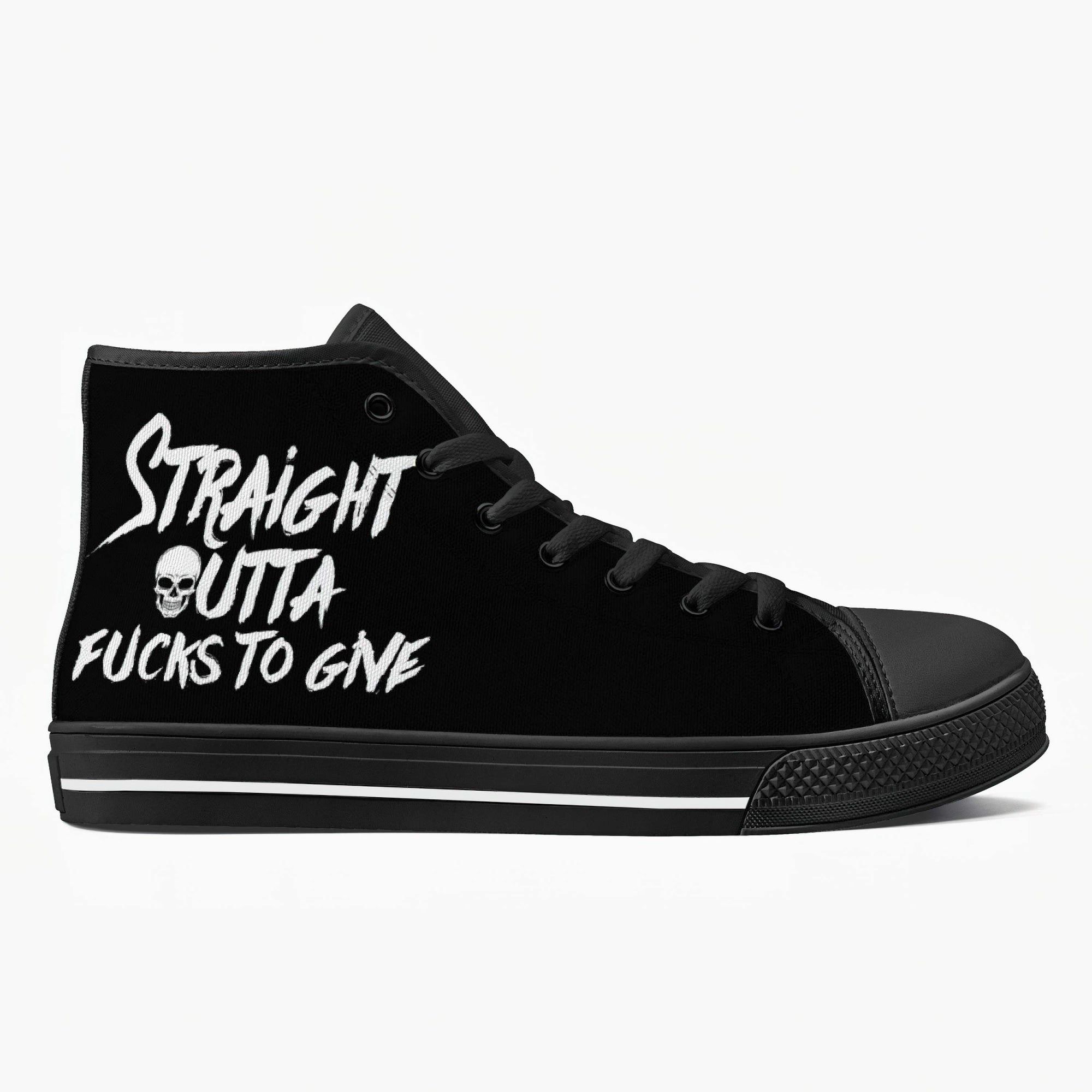 Straight Outta F To Give High Top Canvas Shoes High Top Shoes