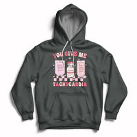Retro You Give Me Tachycardia ICU Nurse Life Valentines Day Hoodie - Wonder Print Shop