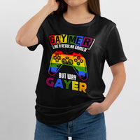 Gaymer Like a Regular Gamer But Way Gayer Game Player, LGBT T Shirt - Wonder Print Shop