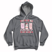 Retro You Give Me Tachycardia ICU Nurse Life Valentines Day Hoodie - Wonder Print Shop