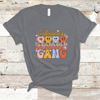 Galentines Gang Retro Groovy Checkered Valentine Day Sisters T-Shirt - Wonder Print Shop