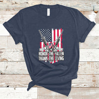 Honor The Fallen Thank The Living Memorial Day Veterans Day T-Shirt - Wonder Print Shop
