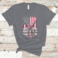 Honor The Fallen Thank The Living Memorial Day Veterans Day T-Shirt - Wonder Print Shop