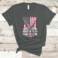 Honor The Fallen Thank The Living Memorial Day Veterans Day T-Shirt - Wonder Print Shop