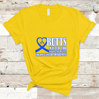 Butts Matter Too Save The Butts Colon Cancer Awareness Month CRC Blue Ribbon T Shirt - Wonder Print Shop