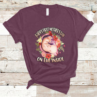 Baby's First Mother's Day On The Inside Boy Pregnant Mommy Announcement T Shirt - Wonder Print Shop
