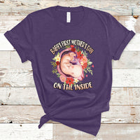 Baby's First Mother's Day On The Inside Boy Pregnant Mommy Announcement T Shirt - Wonder Print Shop