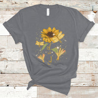 Choose To Shine Dragonflies Sunflower Growth Mindset T Shirt - Wonder Print Shop