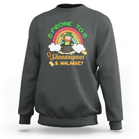 Prone To Shenanigans And Malarkey St. Patrick's Leprechauns Sweatshirt - Wonder Print Shop