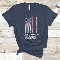Vetbod Like Dad Bod But With More Knee Pain Patriotic Dog Tag T-Shirt - Wonder Print Shop
