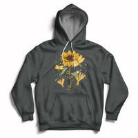 Choose To Shine Dragonflies Sunflower Growth Mindset Hoodie - Wonder Print Shop