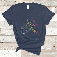 Easily Distracted By Dragonflies Insect Lovers T Shirt - Wonder Print Shop