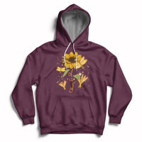 Choose To Shine Dragonflies Sunflower Growth Mindset Hoodie - Wonder Print Shop