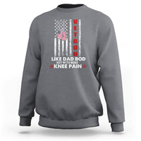 Vetbod Like Dad Bod But With More Knee Pain Patriotic Dog Tag Sweatshirt - Wonder Print Shop