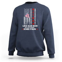 Vetbod Like Dad Bod But With More Knee Pain Patriotic Dog Tag Sweatshirt - Wonder Print Shop