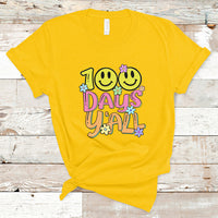 100th Days Y'all Funny 100th Days Of School Teacher Student T Shirt - Wonder Print Shop