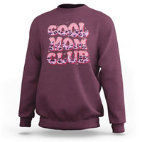 Cool Mom Club Leopard Mom Club Mother's Day I'm A Cool Mom Sweatshirt - Wonder Print Shop