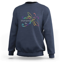 Easily Distracted By Dragonflies Insect Lovers Sweatshirt - Wonder Print Shop