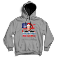 Santa Joe Biden Happy 4th Of Easter Ugly Christmas Sweater Hoodie - Wonder Print Shop