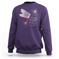 Dragonfly Smile Often Think Positively Give Thank Motivation Sweatshirt - Wonder Print Shop