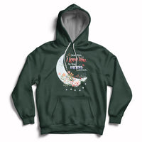 Dear Mom I Love You Floral Moon Funny Mother's Day From Daughter First Motherhood Hoodie - Wonder Print Shop