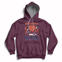 Self Love Is The Best Love Funny Heart Retro Valentine's Day Hoodie - Wonder Print Shop