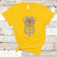 Dragonfly Daydream Believer Floral Dreamcatcher Motivational T Shirt - Wonder Print Shop