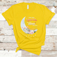 Dear Mom I Love You Floral Moon Funny Mother's Day From Daughter First Motherhood T Shirt - Wonder Print Shop
