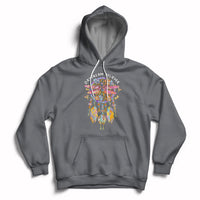 Dragonfly Daydream Believer Floral Dreamcatcher Motivational Hoodie - Wonder Print Shop
