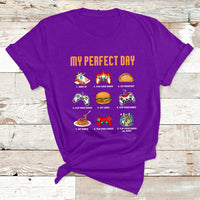 My Perfect Day Video Games Funny Cool Gamer T Shirt - Wonder Print Shop
