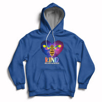 Autism Awareness Be Kind Bee Puzzle Autistic Care Support Hoodie - Wonder Print Shop