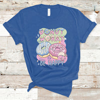 Donut Worry Be Happy Positive Funny Gifts Mens Womens Kids T-Shirt - Wonder Print Shop