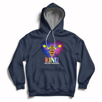 Autism Awareness Be Kind Bee Puzzle Autistic Care Support Hoodie - Wonder Print Shop