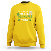 It's Me Hi I'm The Drunkest It's Me St Patrick's Day Beers Drinking Team Sweatshirt - Wonder Print Shop