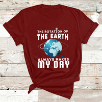 The Rotation Of The Earth T Shirt - Wonder Print Shop