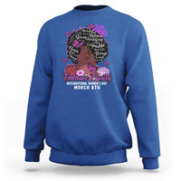 International Women's Day IWD Embrace Equity Black Girl Queen Women's History Sweatshirt - Wonder Print Shop