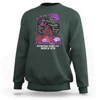 International Women's Day IWD Embrace Equity Black Girl Queen Women's History Sweatshirt - Wonder Print Shop