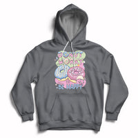 Donut Worry Be Happy Positive Funny Gifts Mens Womens Kids Hoodie - Wonder Print Shop