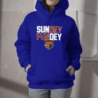 Sundey Fundey Fear Da Tiger Rule The Jungle King Of Da North Hoodie - Wonder Print Shop