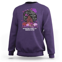 International Women's Day IWD Embrace Equity Black Girl Queen Women's History Sweatshirt - Wonder Print Shop