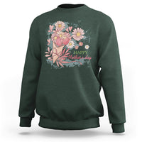Happy Mother's Day Cute Floral Flowers For Womens Mom Grandma Sweatshirt - Wonder Print Shop
