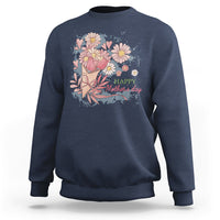 Happy Mother's Day Cute Floral Flowers For Womens Mom Grandma Sweatshirt - Wonder Print Shop